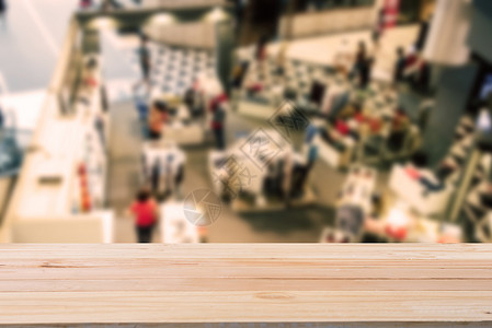 购物中心的顶视图在室内模糊不清 光线适合生活方式桌子建筑运动顾客中心商业零售白色背景衣服背景图片