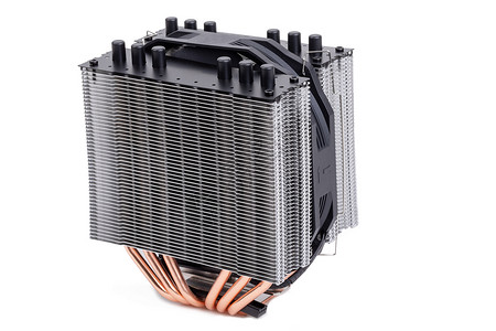 CPU散热器CPU 冷却器 白色有热气管金属宏观电子产品扇子呼吸机塑料散热器技术处理器温度背景
