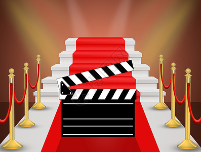 红地毯电影院插图背景图片