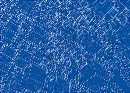 几何框抽象框背景横幅小册子墙纸盒子推介会迷宫科学网络海报立方体背景