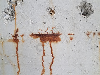 灰水泥墙 红生锈滴下水泥液体工业腐蚀灰色棕色滴水背景图片