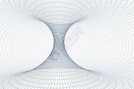 相通具有深色背景的 3d 渲染曲线电脑白色科学插图互联网技术艺术网格网络数据背景