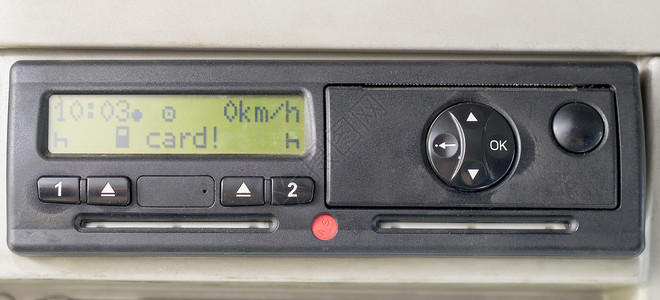 强制休息令数字行驶记录仪显示 CARD 设备中没有插入卡 插入驱动程序卡 没有个人资料背景