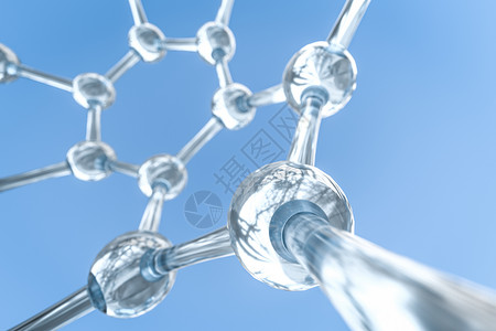 六角棱形元素六角拼接线3d渲染图蓝色科学网格化学建筑学工程生物墙纸药店六边形背景