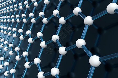 六边形结构六角拼接线3d渲染图材料遗传学基因网格工程技术药店蓝色克隆墙纸背景