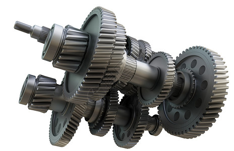 变速箱概念 金属齿轮轴和轴承工程机器运动牙齿商业备件团队合作宏观引擎背景