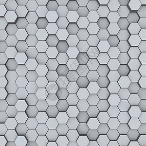 蜂巢网格灰色六边形蜂窝抽象背景背景