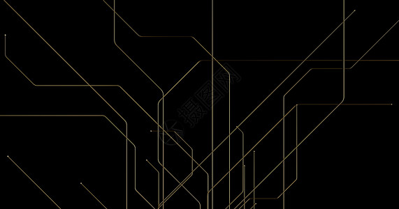 设计网格抽象的金色线条和散景黑色背景上的球体 豪华黄金概念多边形 3d 渲染图墙纸火花星星魅力纸屑魔法踪迹海浪网格派对背景