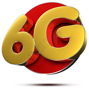 6周年庆素材6G黄金3D背景