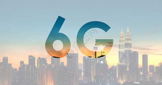 马来西亚吉隆坡背景的 6G 文本信号上网电讯速度数据电脑细胞互联网网络城市背景图片