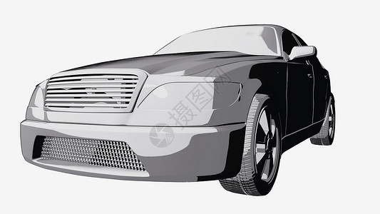 灰色汽车海报灰色汽车漫画书 3D 插图运动驾驶卡通片奢华速度流行音乐车辆力量车轮海报背景