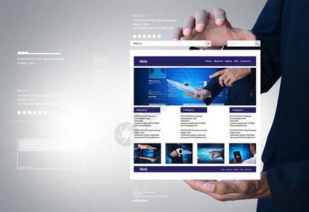 网站首页web界面商务人士显示 web pag电子程序男人速度网络展示技术电脑数据库主页背景