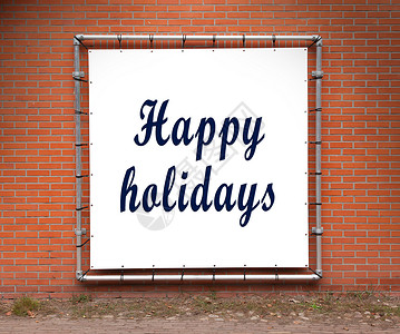 写在墙上的大信息 — 节假日快乐背景图片