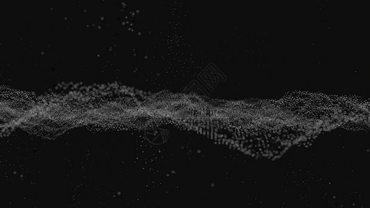 黑色粒子与粒子的抽象数字背景艺术星系网络科幻技术商业星座行动活力三角形背景