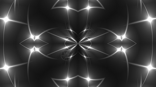连枷抽象对称万花筒分形灯3d 渲染背景计算机生成背景科学数学插图辐射风车旋转艺术作品几何学辉光背景