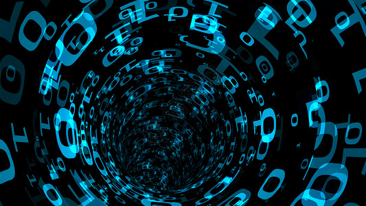 抽象漩涡二元隧道模拟计算机宇宙中的旅行计算机生成背景3D 仁德数据软件安全速度数字机器电脑编码宏观骇客背景
