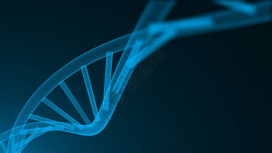螺旋粒子抽象 3d 背景与 DNA 分子与许多点科学概念未来计算机生成它制作图案环流蜗牛运动螺旋卷曲技术商业格子网络曲线背景