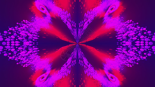 计算机从斑点和飞溅中生成美丽的抽象背景 万花筒将颜色转换为花卉图像3D 渲染装饰品坡度柔软度电脑粒子光谱闪光踪迹中心反射背景图片