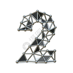 金属三角形电线低聚黑色金属 2 号 2 3背景