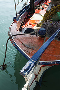 渔船码头海岸港口渔业血管海洋渔夫蓝色假期天空行业高清图片素材