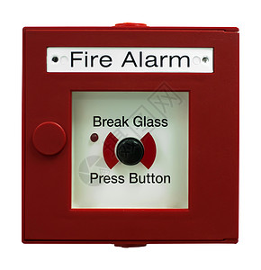 火警按钮火警警报控制板烧伤紧迫感按钮白色危险预防警告帮助洒水器背景