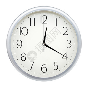 十二四节气模拟墙时钟工作数字白色手表时间办公室圆形商业圆圈滴答背景