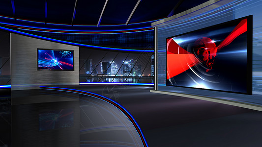 虚拟学习生产播送聚光灯演播室反射工作室背景程序技术广播背景图片