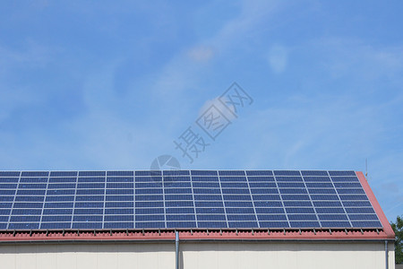 豪斯太阳能电池板光伏太阳能板环保绿色供应生产能量太阳住宅环境保护背景