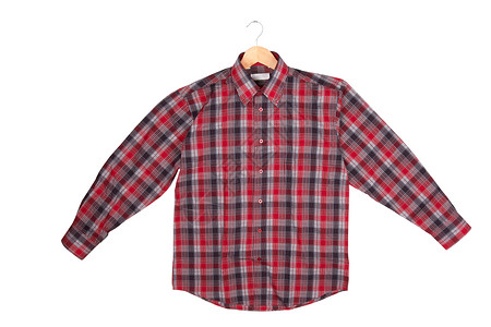 格式衬衫棉布商务男人纽扣销售商业衣服红色袖子指南高清图片