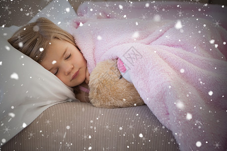 雪的毯子生活方式毛绒玩具高清图片