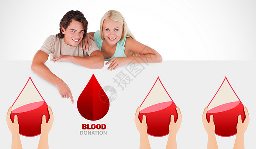 一个献血标志正在指着医院样本卫生医学研究医疗本草技术科学保健背景图片