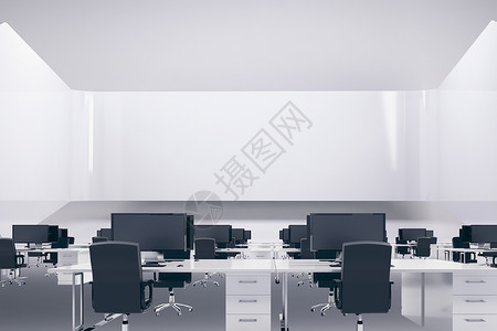 办公桌抽屉空办公室 办公桌和计算机转椅技术桌子键盘抽屉电脑老鼠数字监视器绘图背景