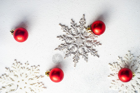 圣诞卡概念浆果风格装饰卡片帽子乐趣假期红色框架雪花背景图片