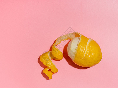 柠檬皮柑橘果汁高清图片