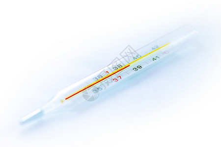 温度计高温爆表温度计显示高温药品摄氏度工具数字医院流感测量发烧诊断症状背景