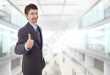 商务人士大拇指上公司成人职业办公室管理人员成功商业白色工人商务背景图片