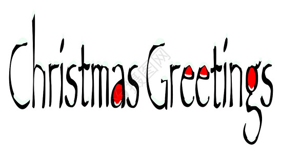 圣诞快乐贺卡标签插图字体背景图片