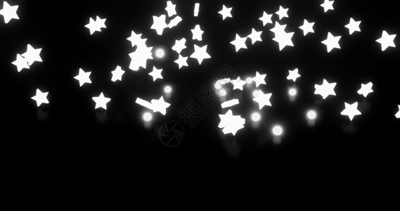 黑色动图素材3d 幻觉星滴抽象纹理背景场景渲染电脑蓝色数字插图几何图像3d动画片背景