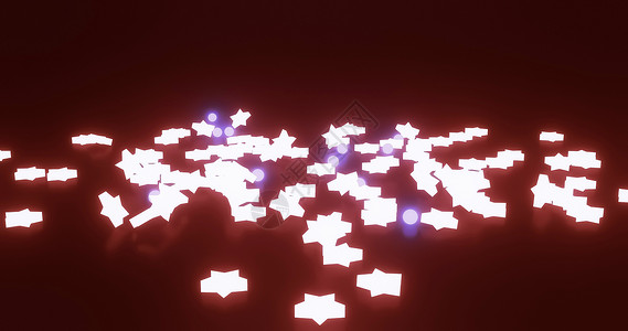 动图上加素材3d 渲染星形下降 发光 黑色背景上的发射星星蓝色场景插图3d形状运动数字动画片电脑背景