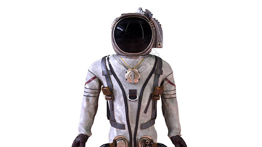 穿着金属防护宇航服的宇航员被摧毁成小颗粒 计算机生成的空间 background3d 渲染粒子电脑航班戏服太空人飞行员卫星科学男背景图片