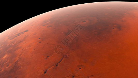 火星点飞越火星计算机生成的行星表面 逼真的宇宙背景的 3d 渲染 此图像的元素由 NAS 提供飞行旅行运动技术星系电脑轨道环境红色勘探背景