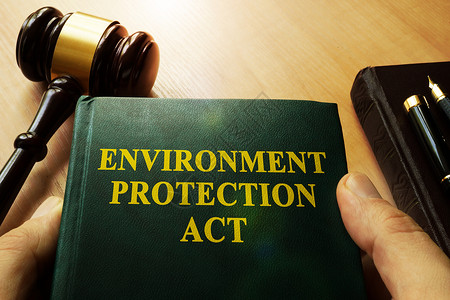 在法庭上亲手持有环境保护法 (b) 在法院中背景图片