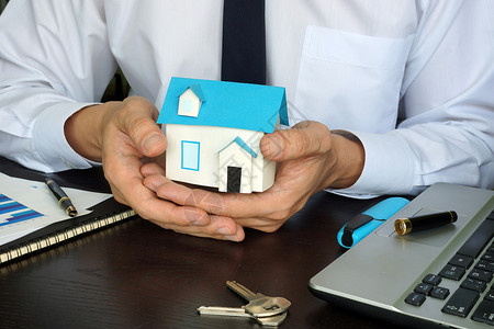 房地产市场营销 代理持家模式的房客背景图片
