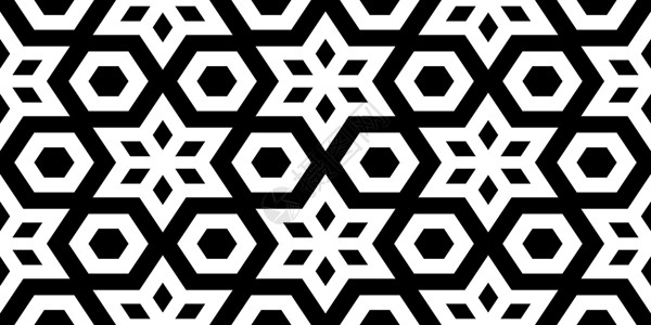 无缝黑白几何图案建筑学墙纸马赛克装饰白色风格黑色光谱棱镜立方体背景图片