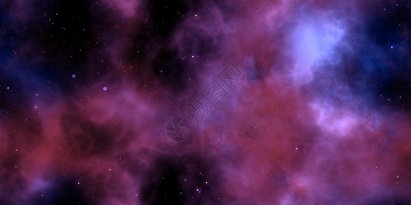 淡紫色星星夜空银河背景上的淡紫色星云 抽象宇宙无限纹理  3D 渲染  3D插图背景