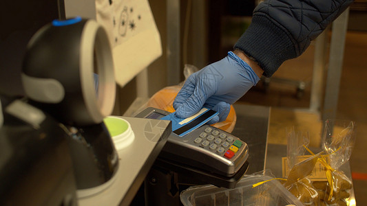 支付NFC信用卡近场技术保健消费者安全顾客机器店铺金融借方金融的高清图片素材