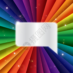 彩虹框明亮的矢量彩虹庆祝节日旗帜派对生日惊喜卡片庆典假期运动射线阴影墙纸背景
