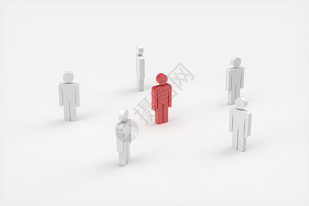 人造模型 商业团队概念 3D推理领导者领导战略商务首席成功公司竞争员工办公室背景图片