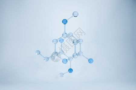 分子遗传分子和生物学生物学概念 3d 渲染化学技术插图活力生物数据实验室细胞物理研究背景