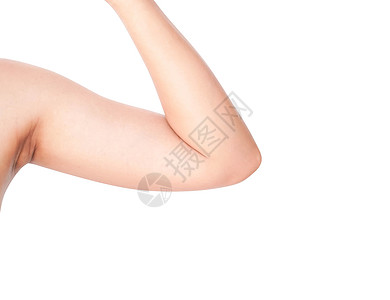 白种背景的黑手背妇女从事皮肤护理和腋窝加工头发女性手臂皱纹出汗除臭剂黑暗女孩背景图片